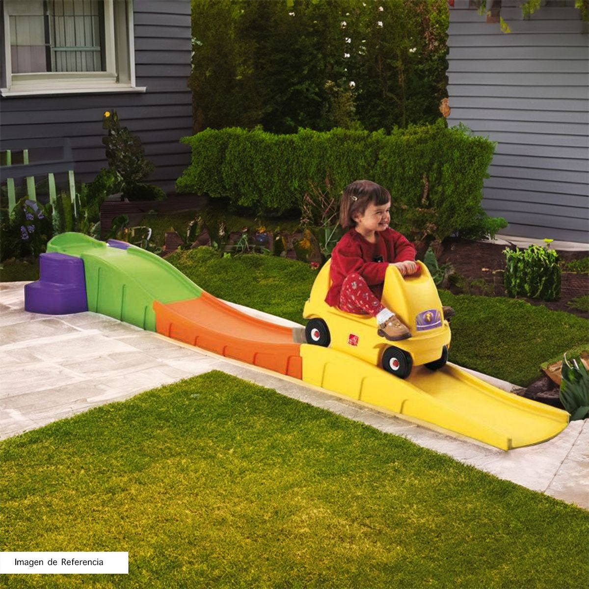 SCOOP - Juego de jardín Mini Montaña Rusa Infantil Azul Scoop