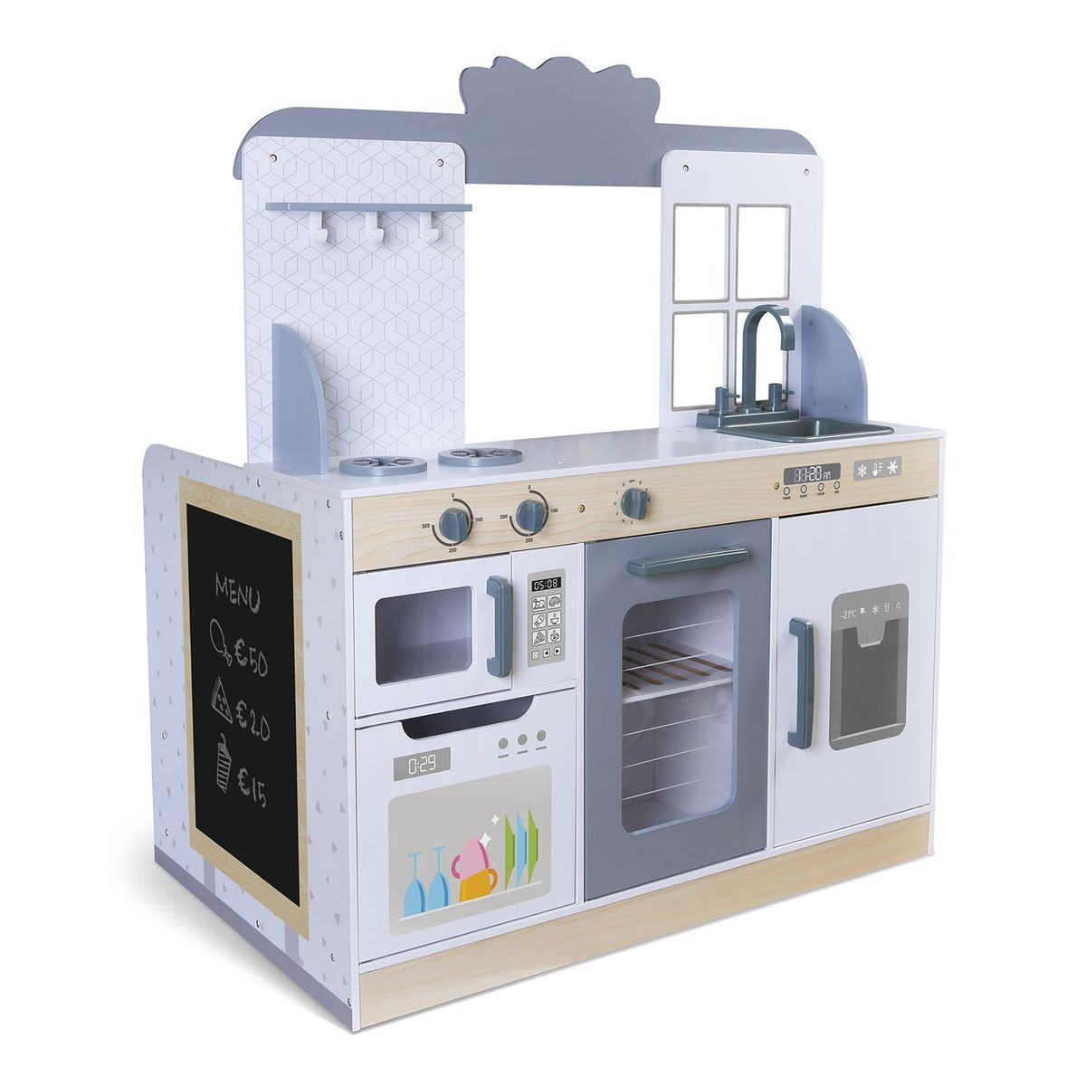  - Cocina de juguete Madera Edufun 2 En 1 Cocina y Comedor 