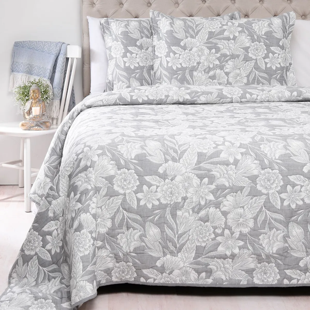 ROBERTA ALLEN - Cubrelecho Estampado de Polialgodón 85 GSM Mercedes Roberta Allen