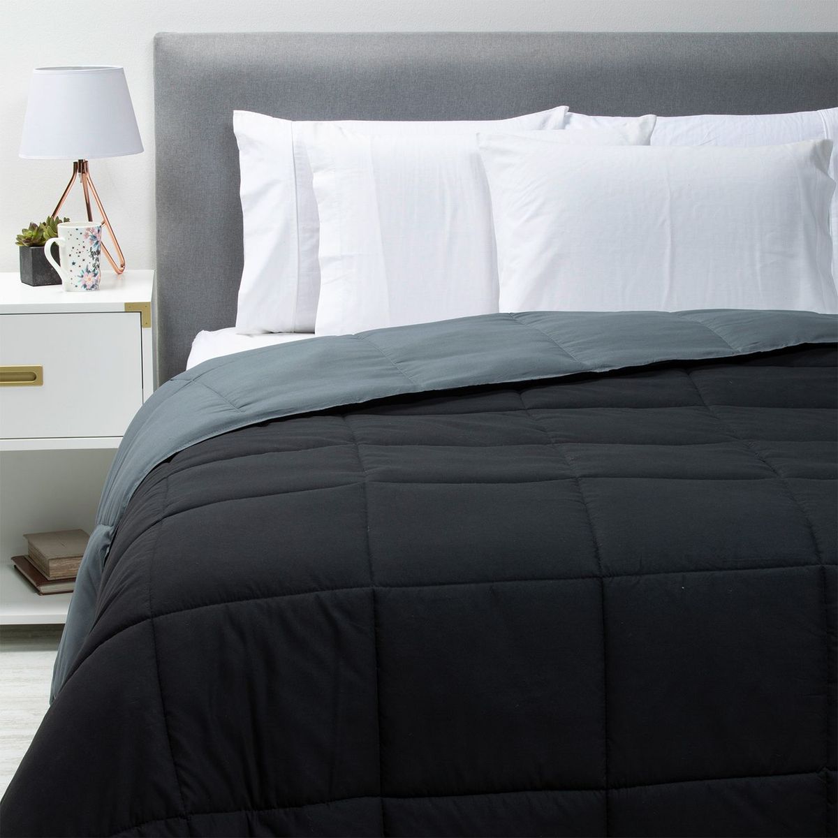 MICA - Edredón Liso de Poliéster 95GSM Estocolmo Bicolor Mica