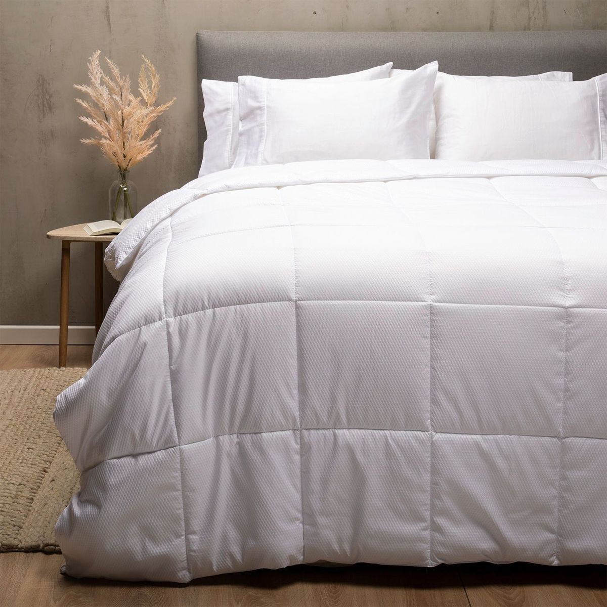 MICA - Plumón Edredón Blanco de Poliéster 95 GSM Hipoalergénico Mica