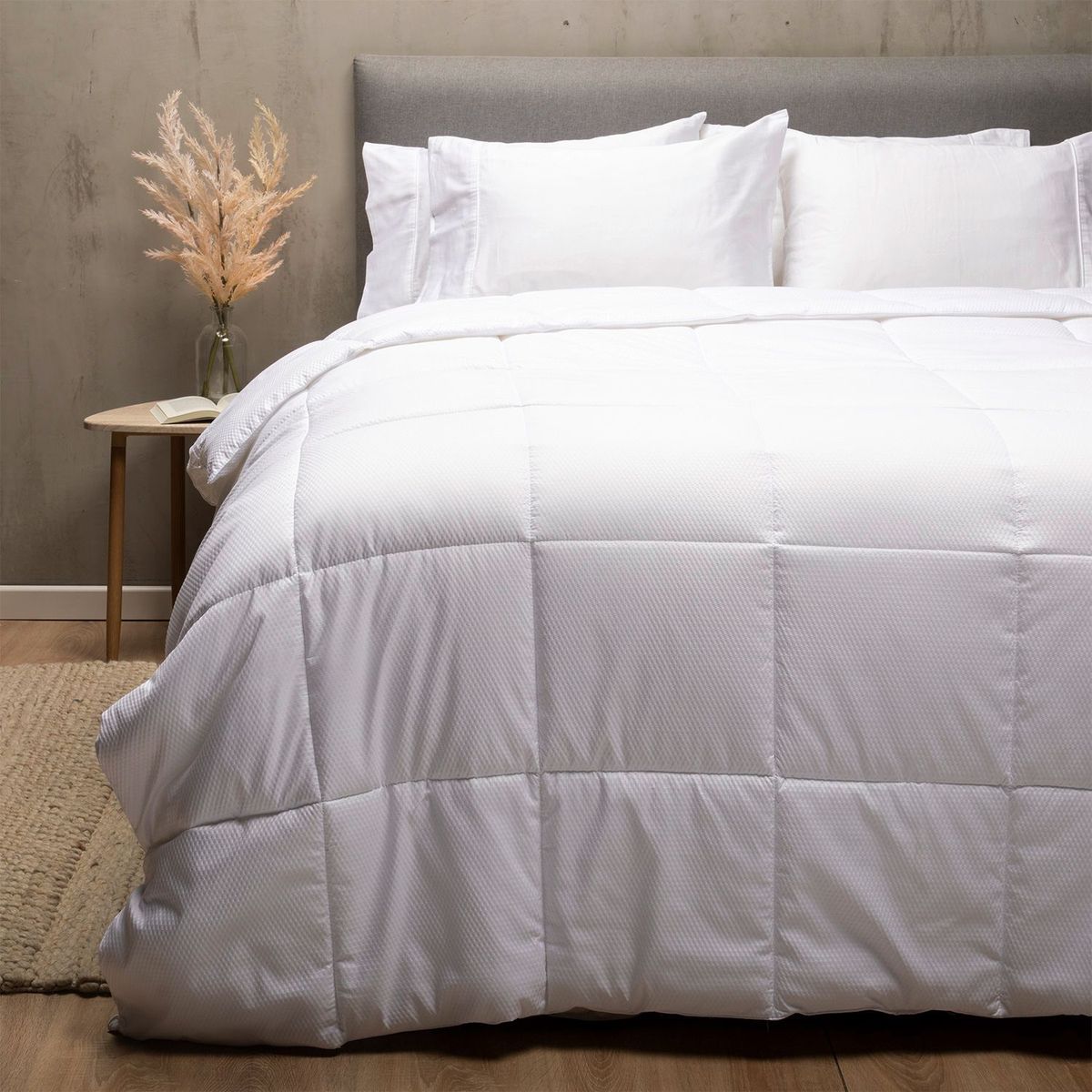 MICA - Plumón Edredón Blanco de Poliéster 95 GSM Hipoalergénico Mica