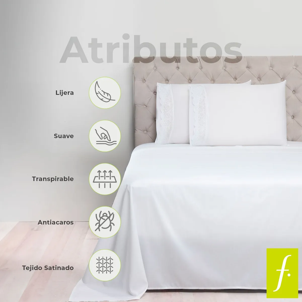 ROBERTA ALLEN - Juego de Sábanas Bordada de Algodón 300 Hilos Cadeneta Roberta Allen