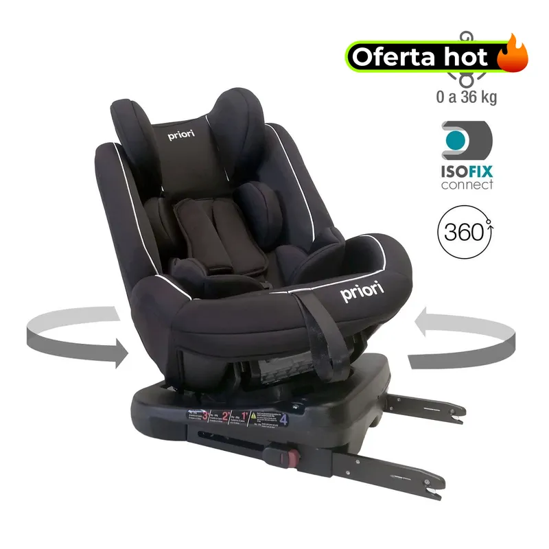 PRIORI - Silla para carro bebé GALT 360-BLK Priori Isofix