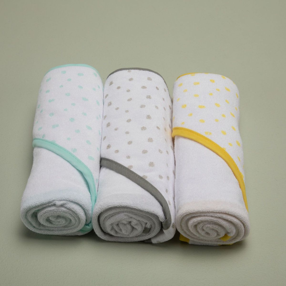 YAMP - Pack de 3 Toallas para Bebé Niña Yamp