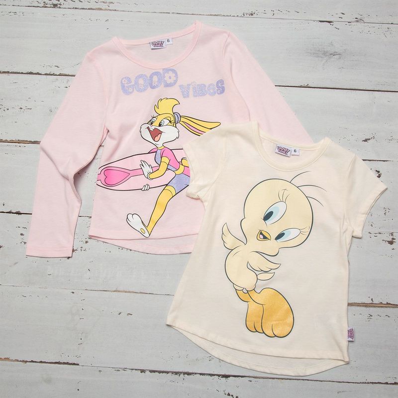 WARNER BROS - Camiseta para Niña Looney Tunes