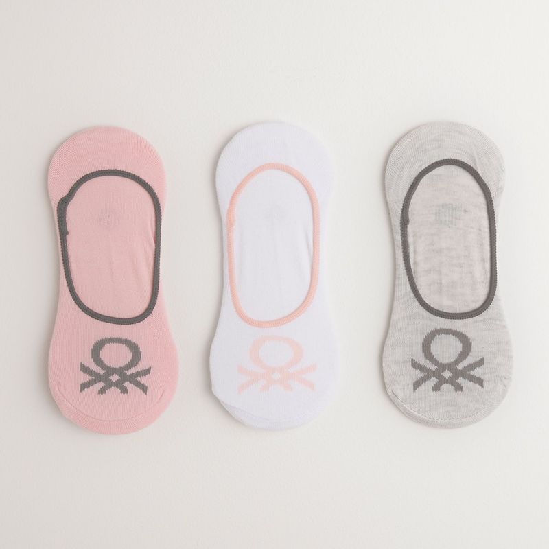 BENETTON - Medias para Mujer Cortas Pack de 3 Benetton