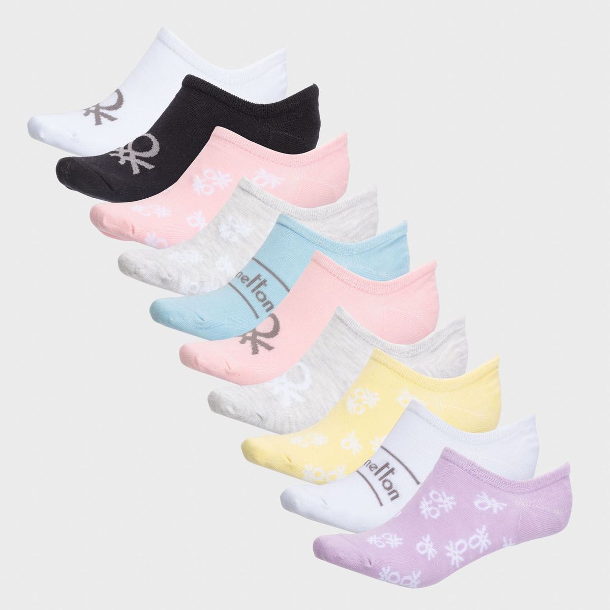BENETTON - Medias Cortas Pack de 10 para Mujer Benetton