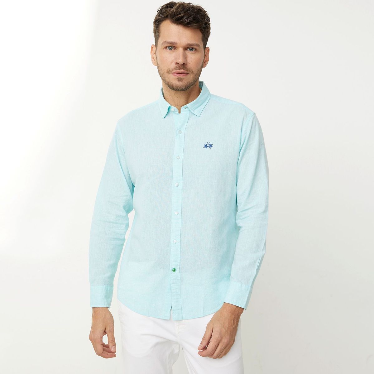 LA MARTINA - Camisa casual Lino para Hombre Regular La Martina