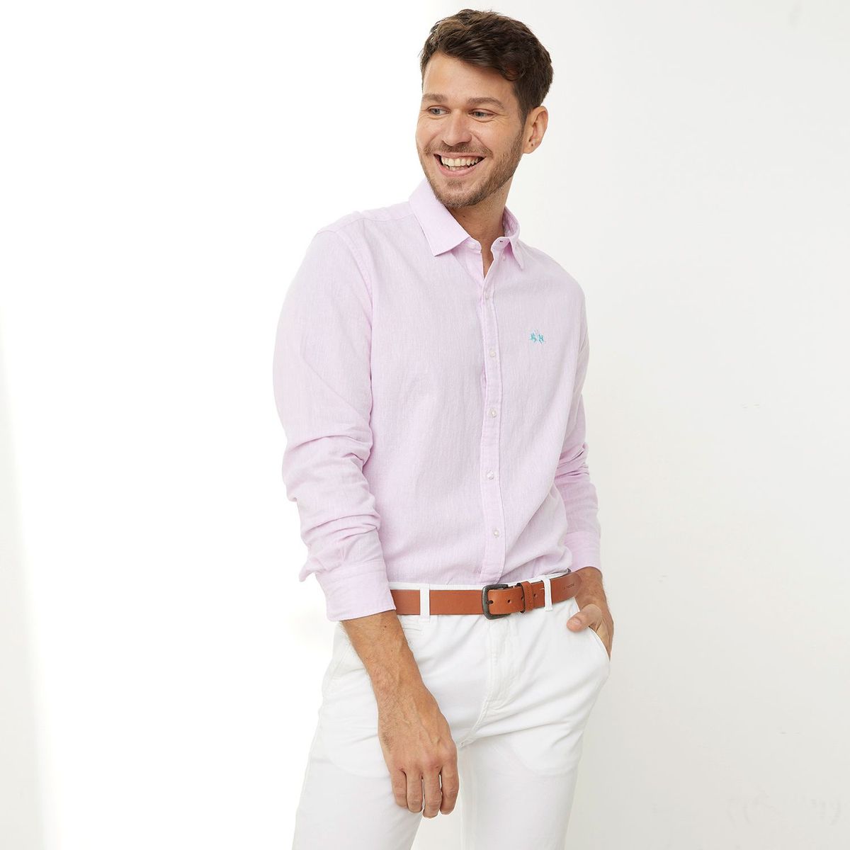LA MARTINA - Camisa casual Lino para Hombre Regular La Martina