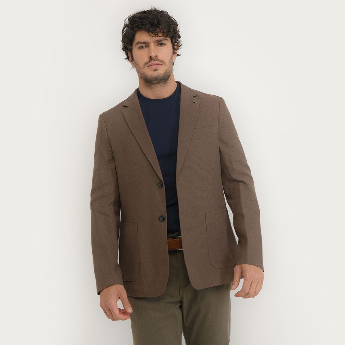 WOLF & HANK - Blazer Lino Hombre Wolf & Hank