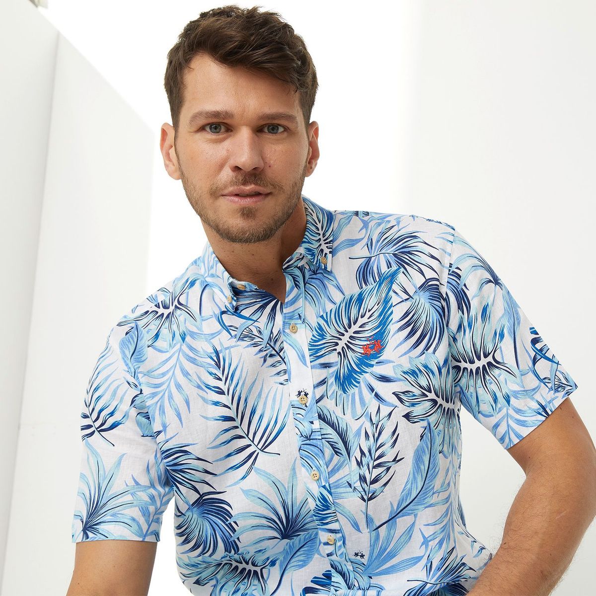 LA MARTINA - Camisa casual Lino para Hombre Regular La Martina