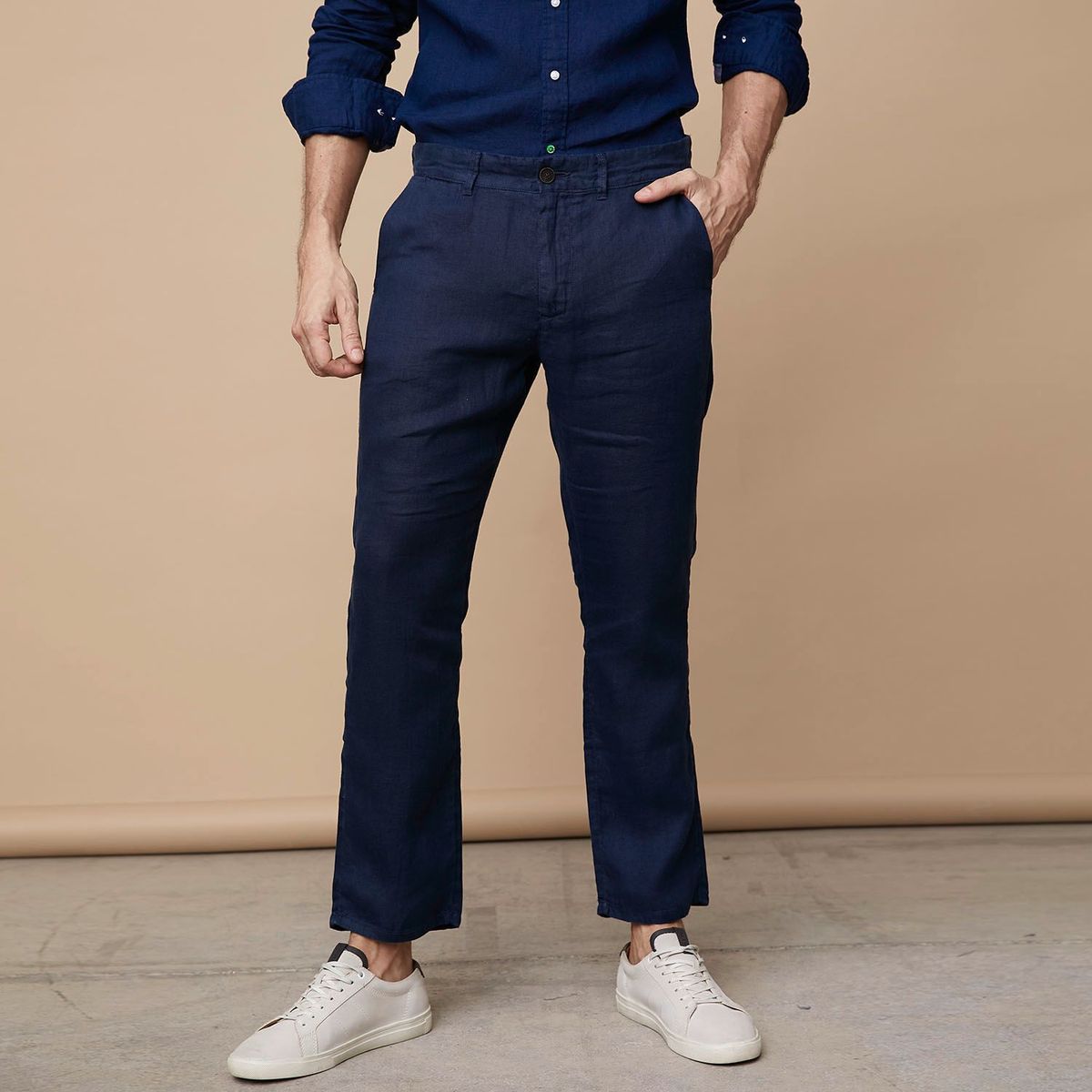 LA MARTINA - Pantalón para Hombre Slim Lino La Martina