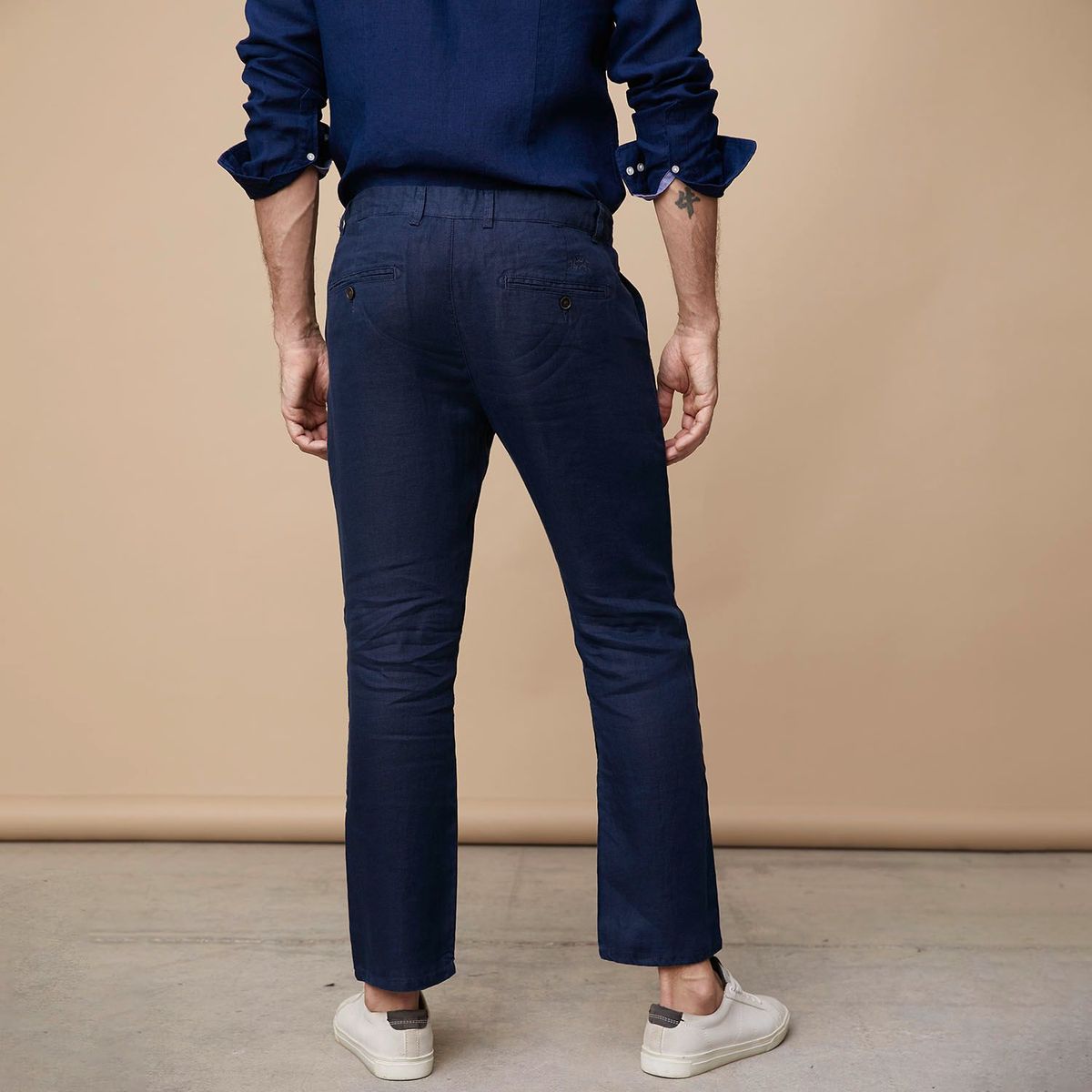 LA MARTINA - Pantalón para Hombre Slim Lino La Martina