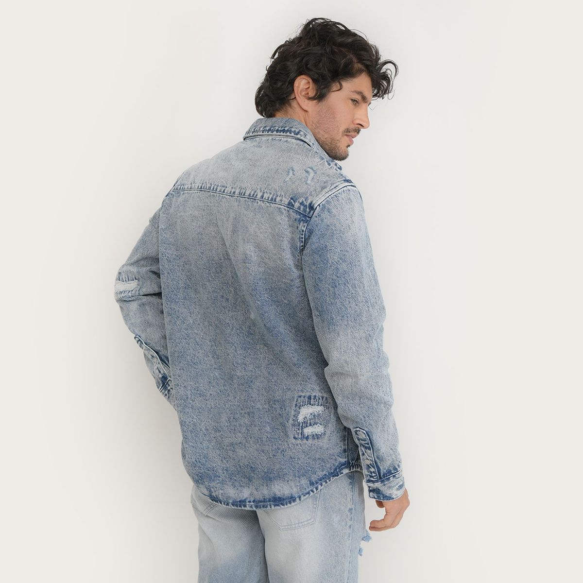 BASEMENT - Chaqueta de jean Hombre Basement