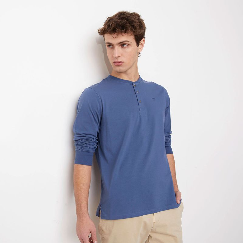 WOLF & HANK - Camiseta Hombre Manga larga Wolf & Hank