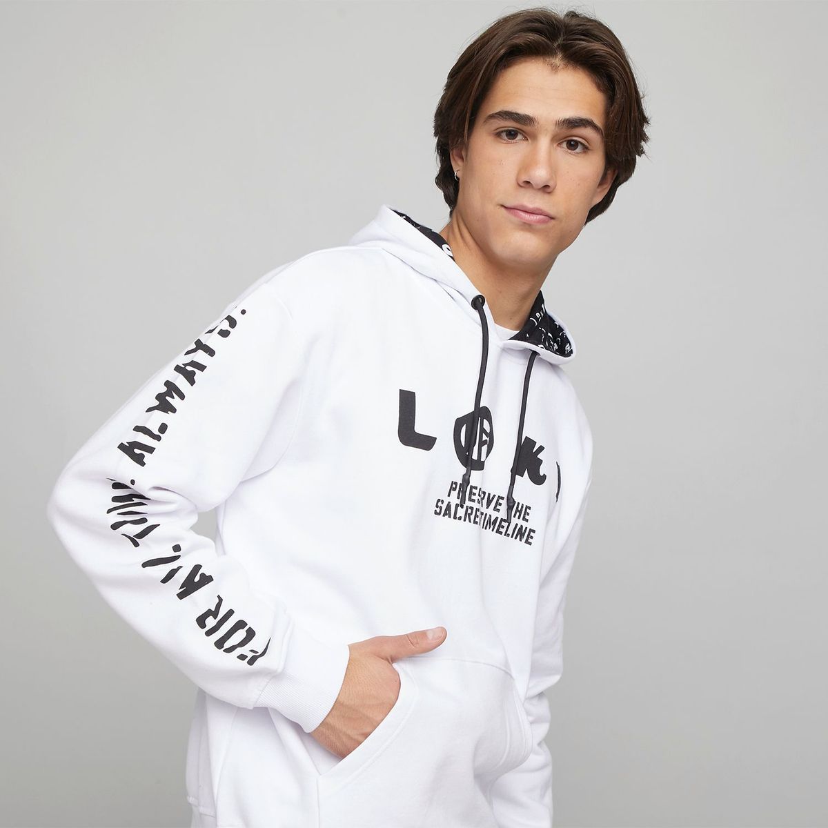 BEARCLIFF - Hoodie para Hombre con Estampado de Algodón Bearcliff