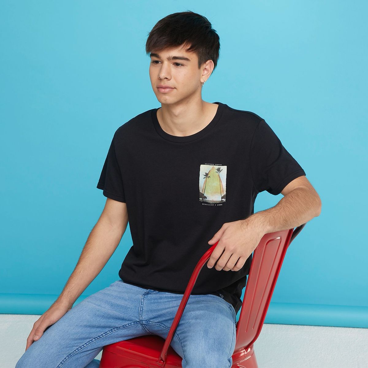 BEARCLIFF - Camiseta para Hombre Manga corta con Estampado Bearcliff