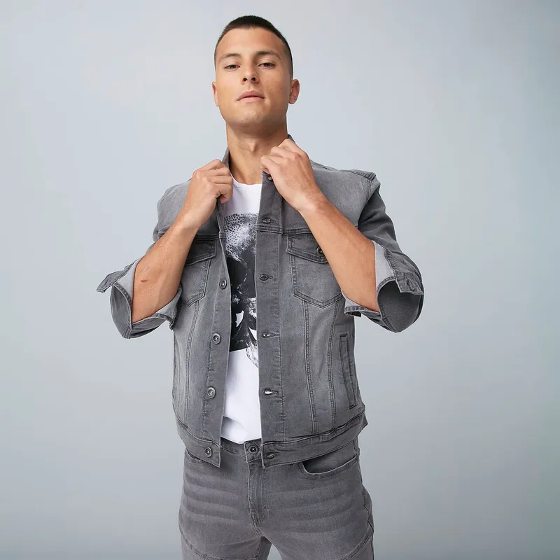 MOSSIMO - Chaqueta de jean Hombre Mossimo