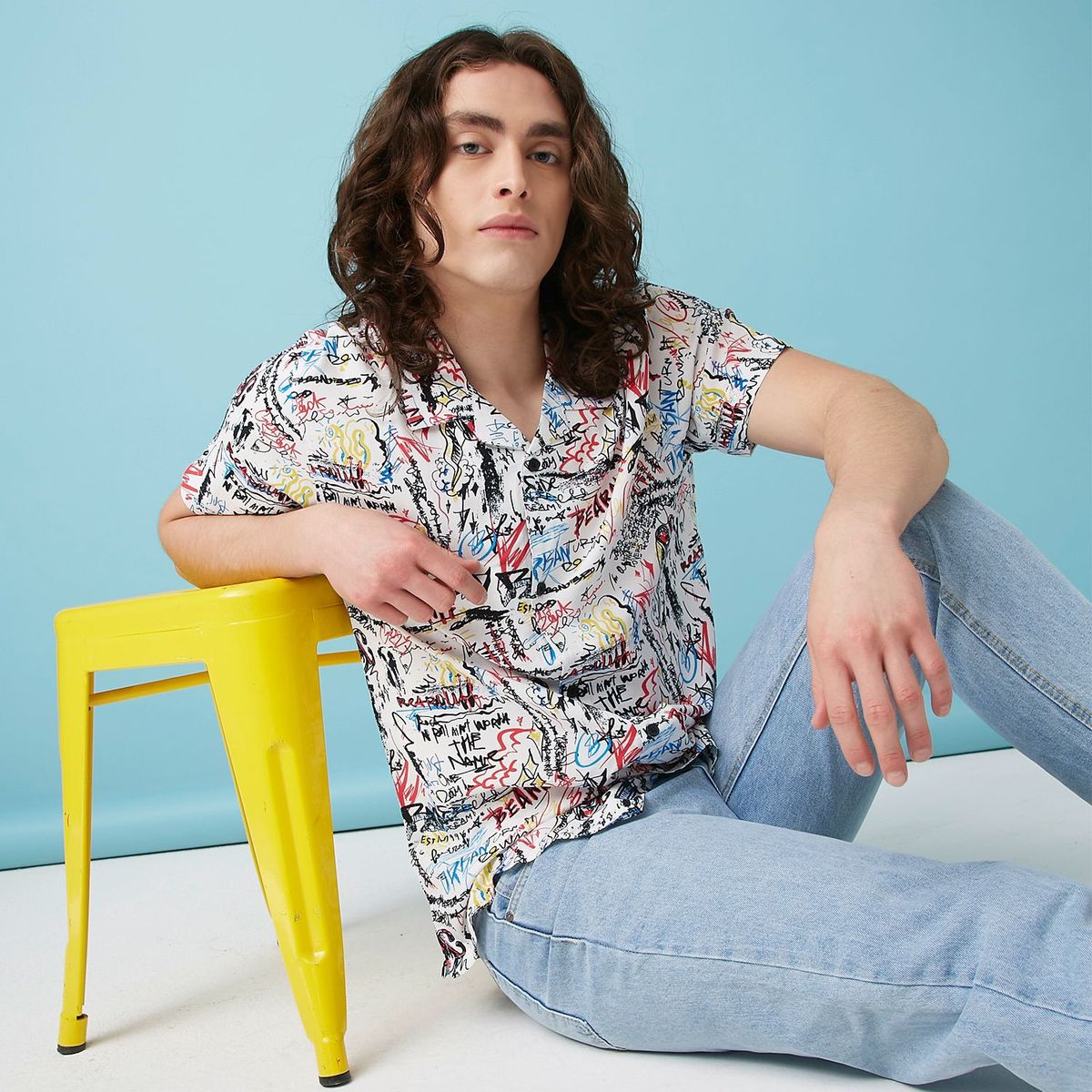 BEARCLIFF - Camisa casual para Hombre Manga corta Bearcliff