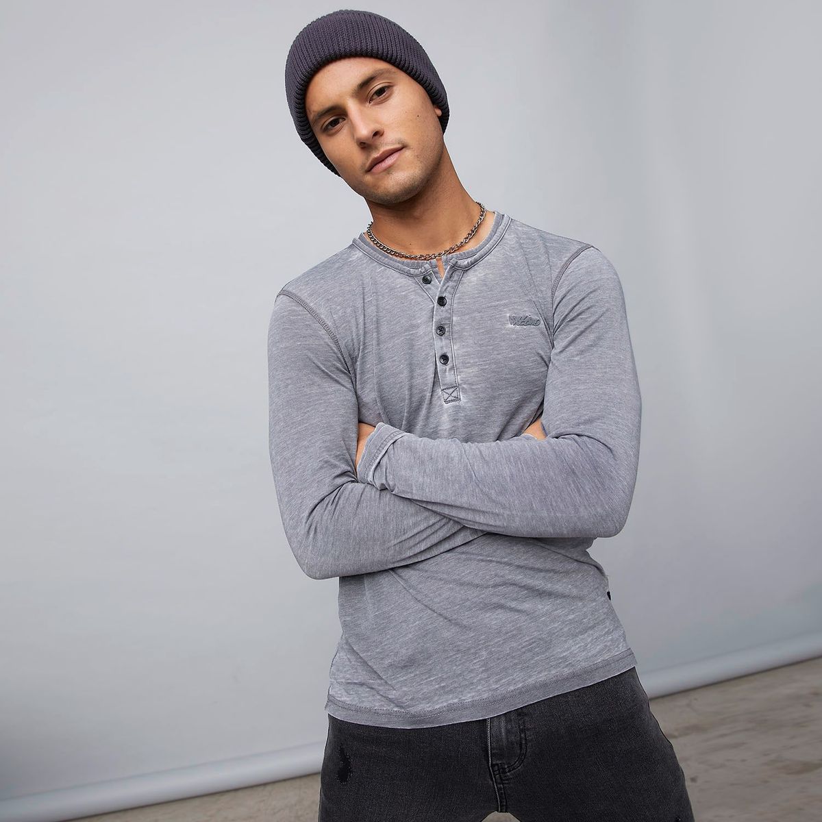 MOSSIMO - Camiseta Manga larga Mossimo Hombre