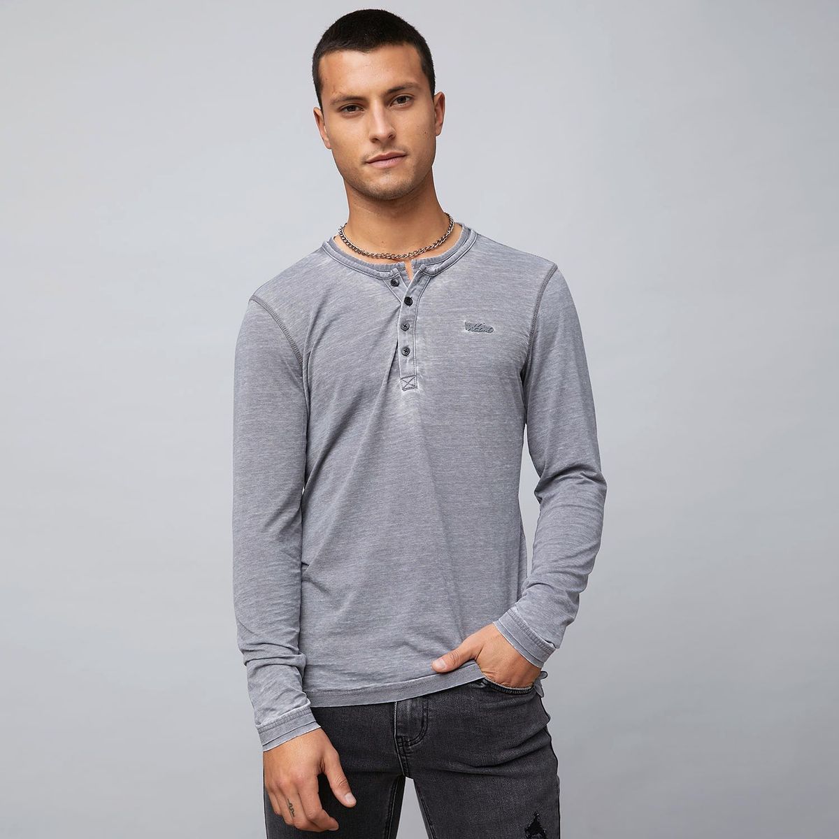 MOSSIMO - Camiseta Manga larga Mossimo Hombre