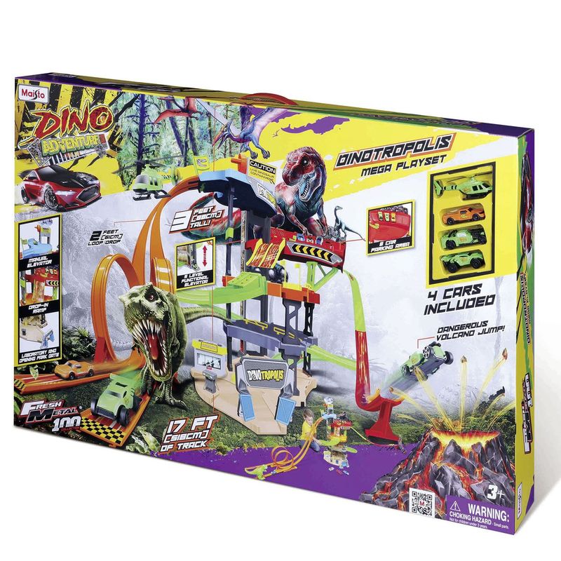 MAISTO - Pista de auto Maisto Dinotropolis Mega Playset