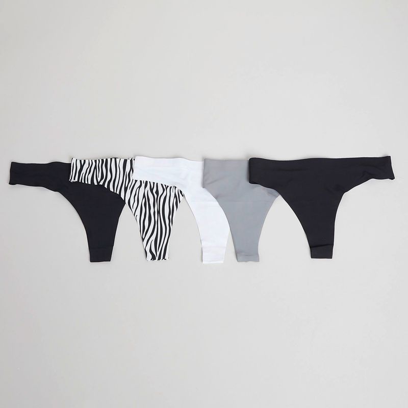 DAHLA - Tanga Brasilera Pack de 5 para Mujer Dahla