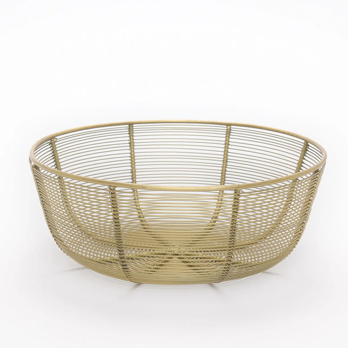 CASA CANTABRIA - Frutero Metal Dorado 5 x 25 cm