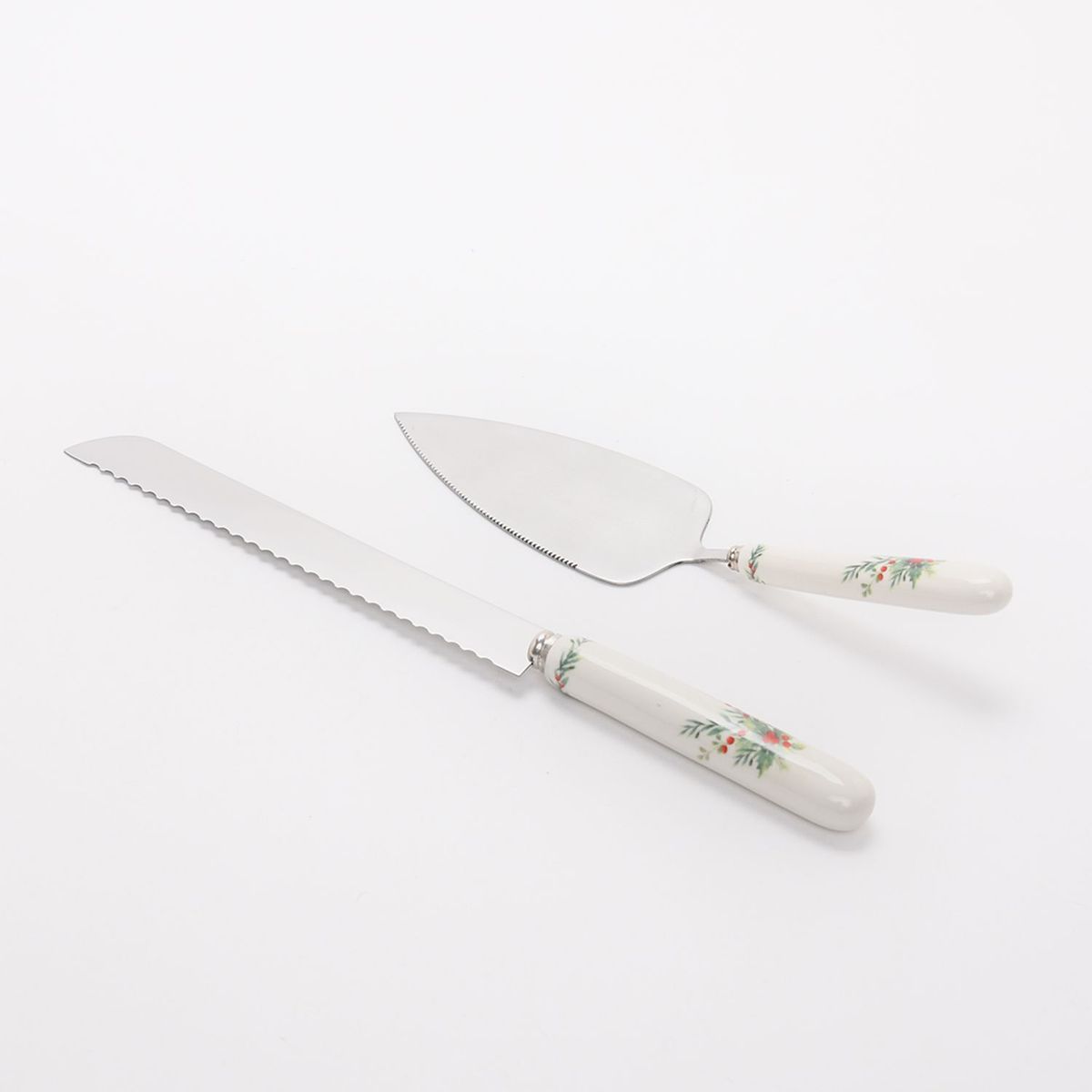 ROBERTA ALLEN - Set: Utensilios para Servir Torta Mesa de Navidad