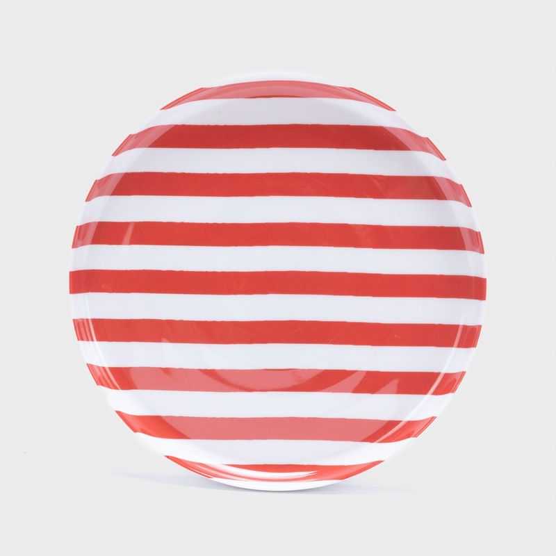 BENETTON - Plato de postre Melamina Stripes 20.6x2cm