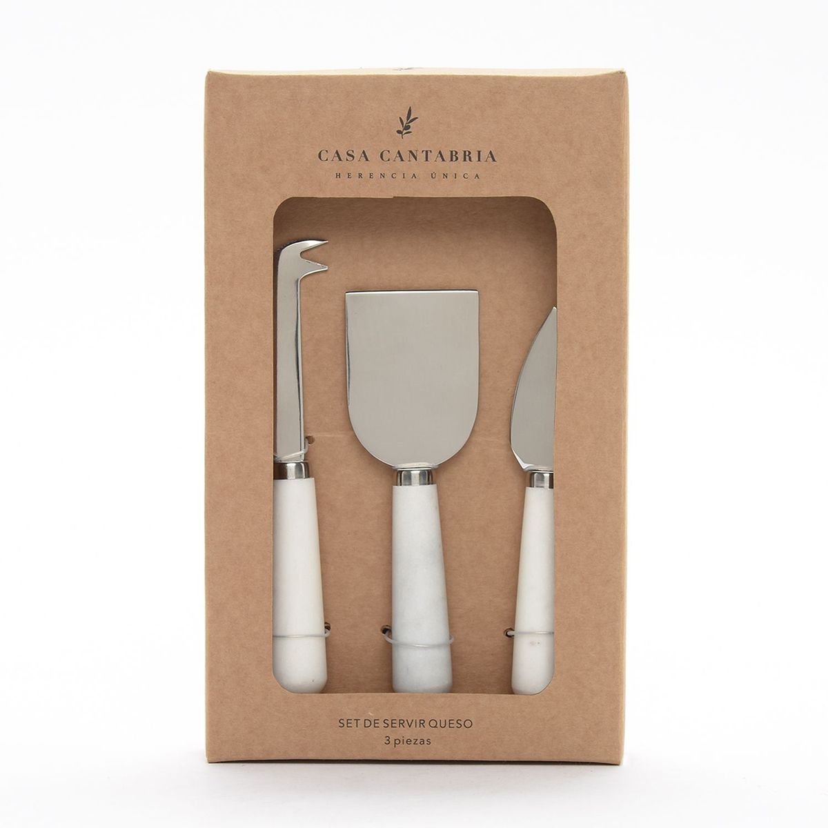CASA CANTABRIA - Set de cuchillos de queso Acero inoxidable 3 piezas