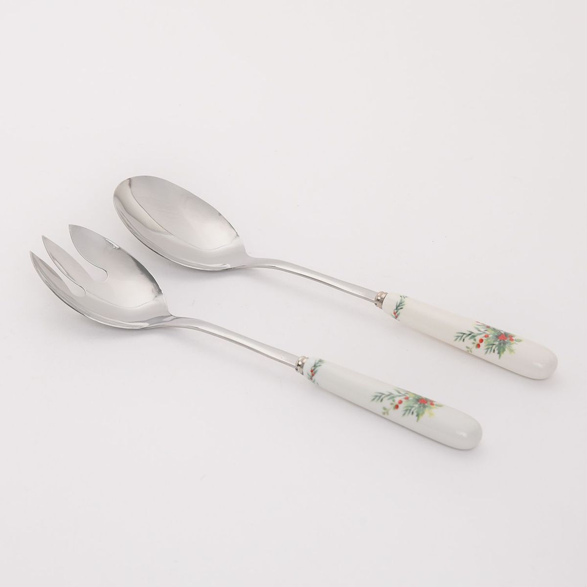 ROBERTA ALLEN - Set: Utensilios para Servir Ensalada Mesa de Navidad