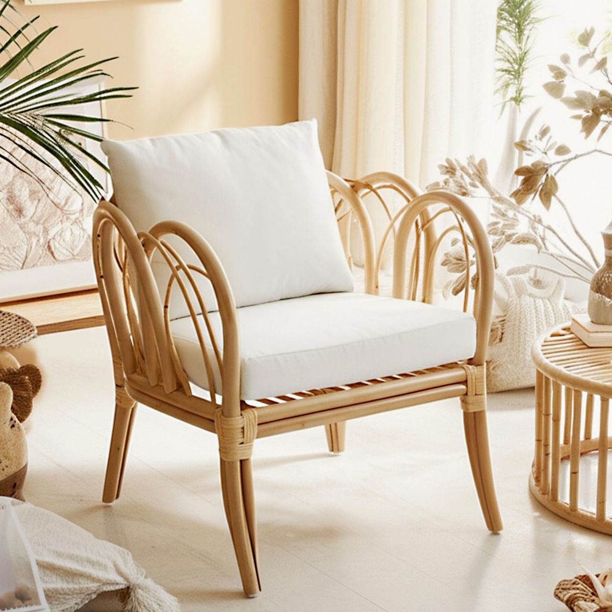 BASEMENT HOME - Poltrona de Exterior y Terraza Moderna en Poliéster Pula 67 x 71 x 70 cm  Basement Home 