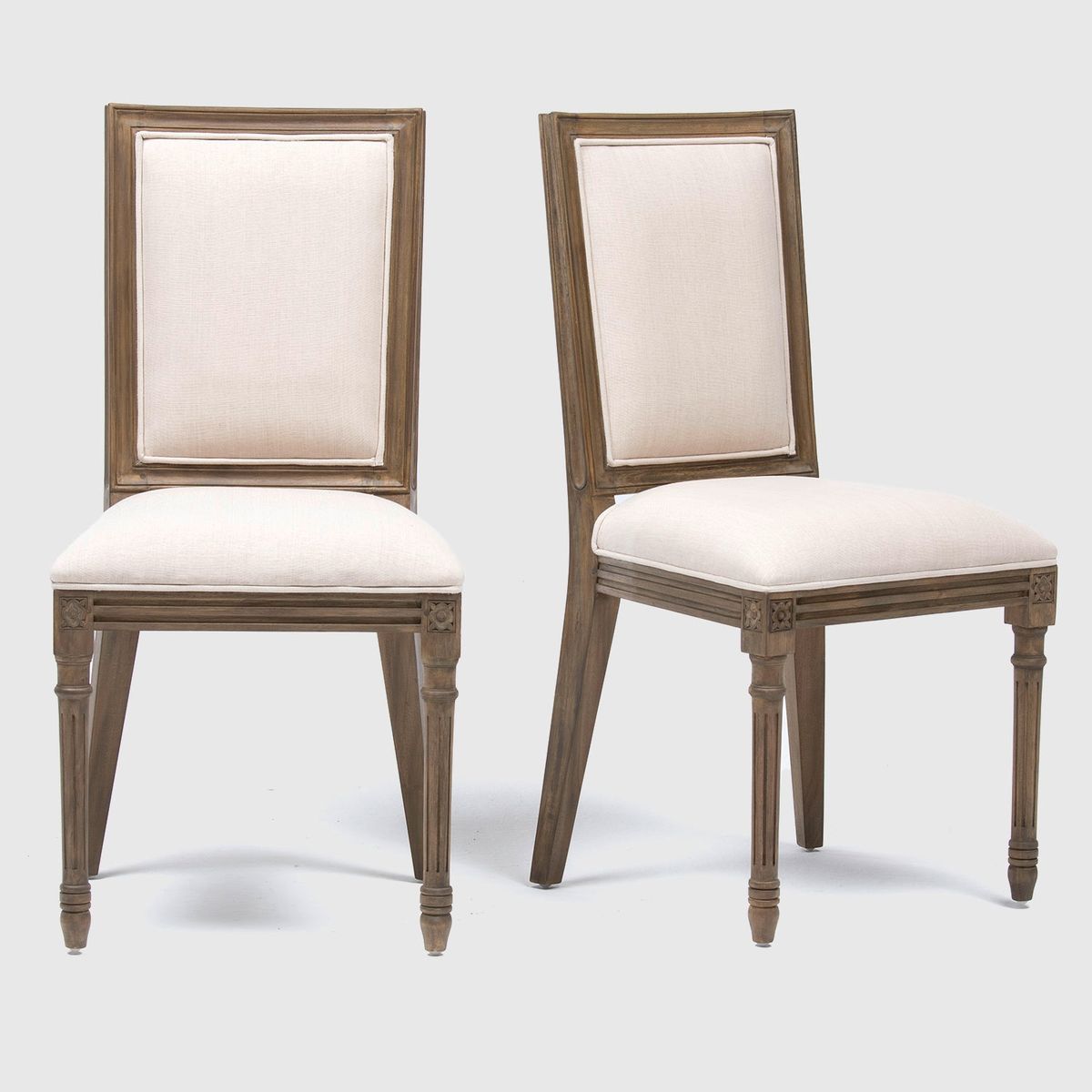 ROBERTA ALLEN - Set x 2 Sillas de Comedor Moderna en Terciopelo Beige (Incluye 2 Sillas) Roberta Allen -  0% Interés a 3, 6 o 12 Cuotas Pagando con tu CMR Banco Falabella