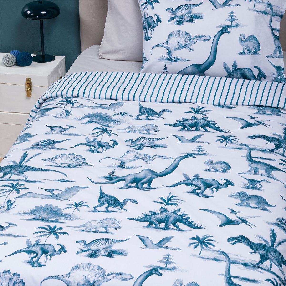 MICA KIDS - Funda de duvet infantil Algodón Dino