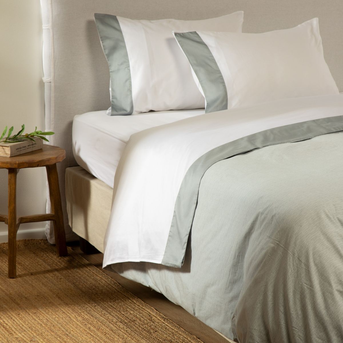 CASA CANTABRIA - Sábana Bordada: Casa Cantabria Algodón 300 hilos