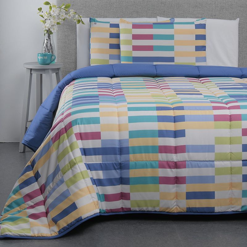 BENETTON - Edredón Estampado de Poliéster 300 GSM Bari Giovan Benetton