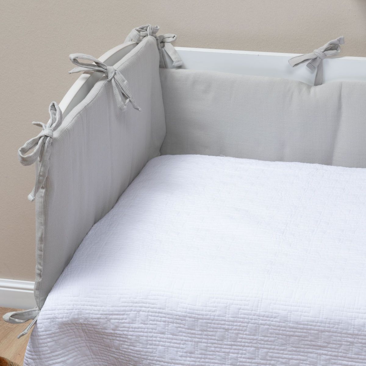 MICA KIDS - Cobertor de Cuna Bebé Bumper Algodón 140x70 cm