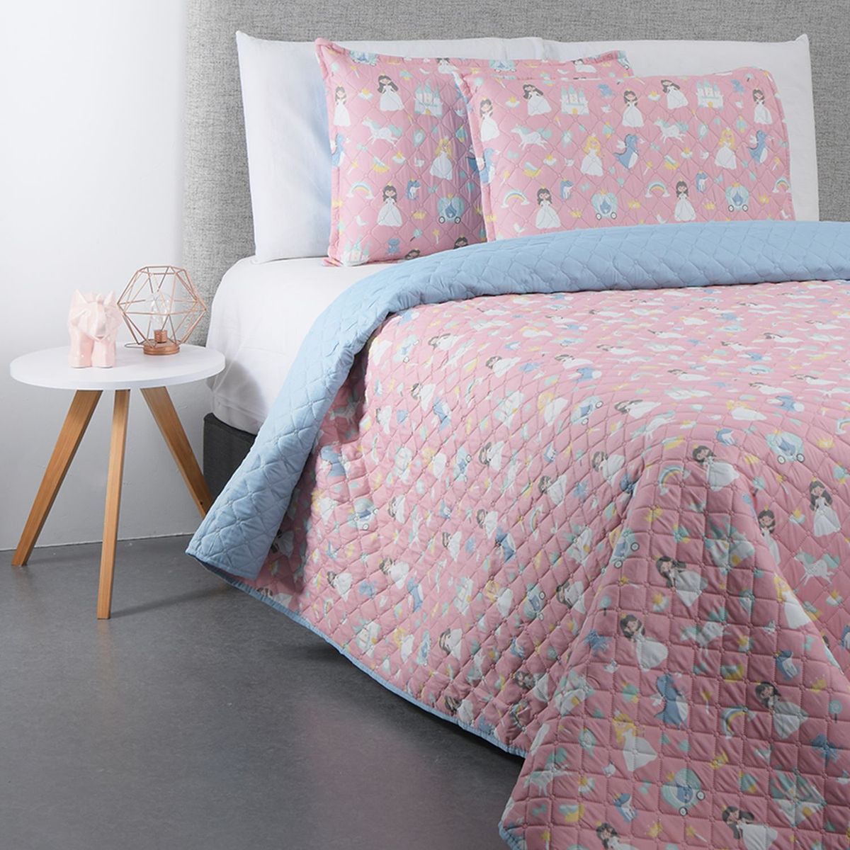 MICA KIDS - Cubrelecho infantil Poliéster Hp Princesa Ro