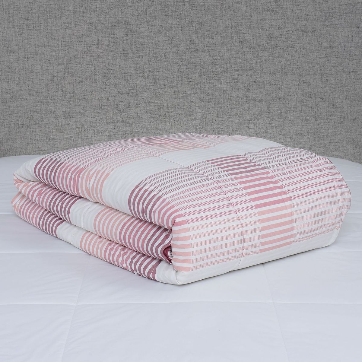 BENETTON - Edredón Estampado de Algodón 233 Hilos Viola Benetton