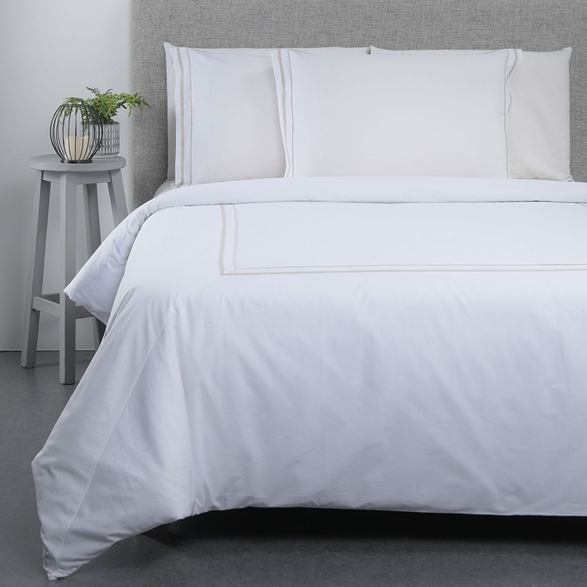 BASEMENT HOME - Funda de Plumón Bordada de Algodón 200 Hilos New Hotel Collection Basement Home