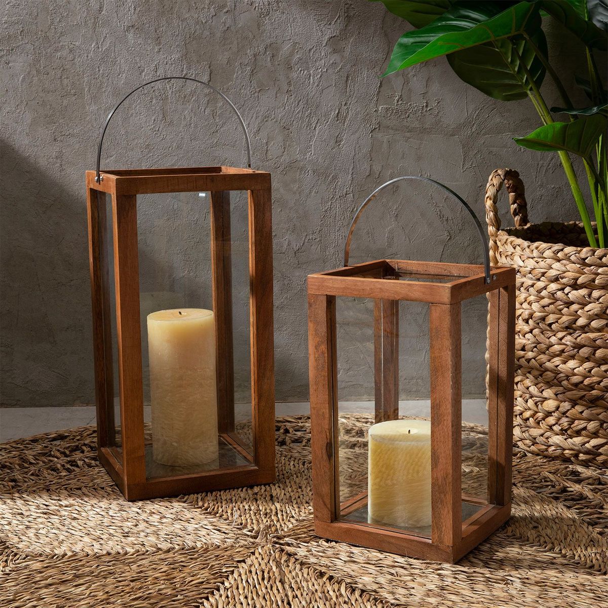 CASA CANTABRIA - Farol Madera 30 x 18 cm