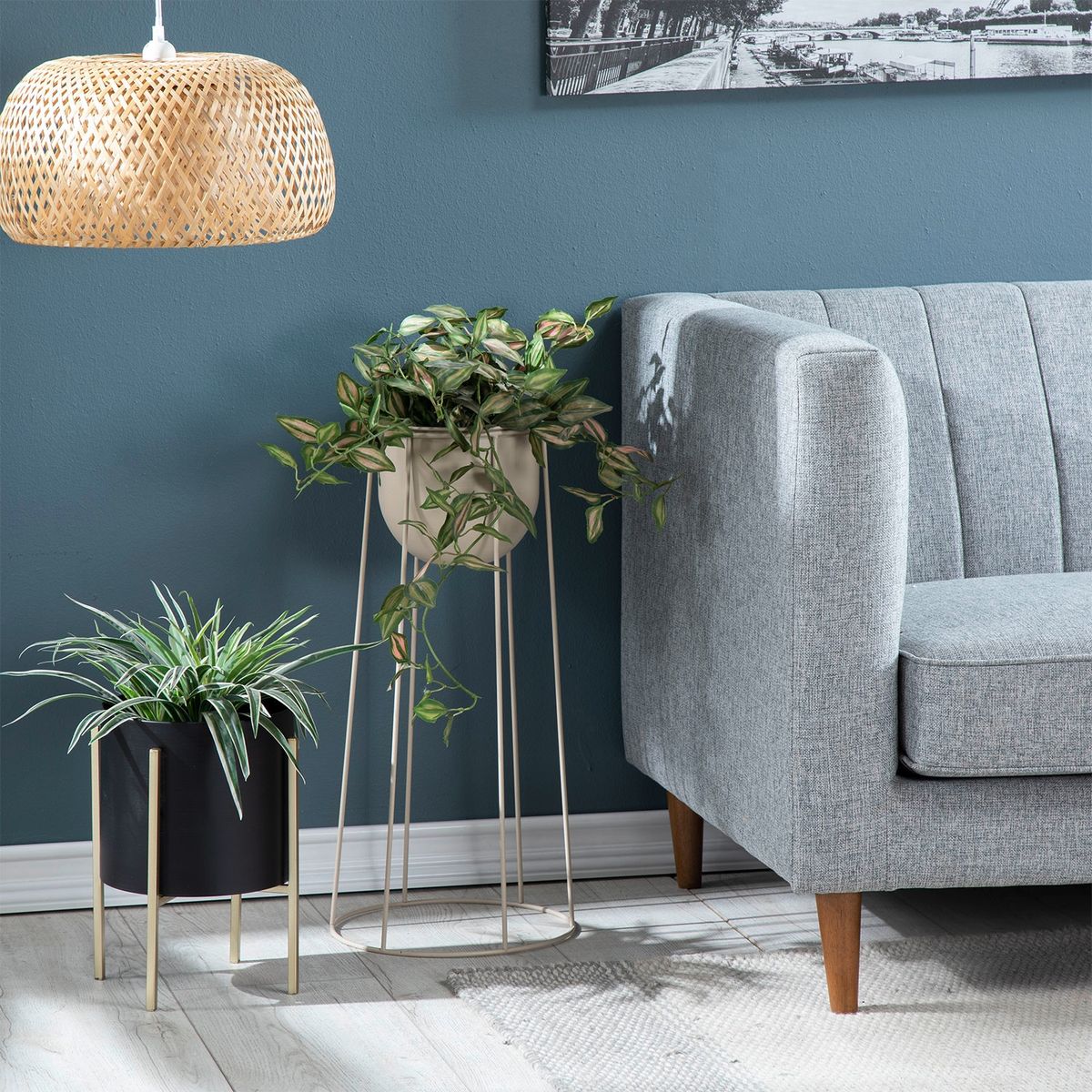 BASEMENT HOME - Macetera Metal 64 x 30 cm