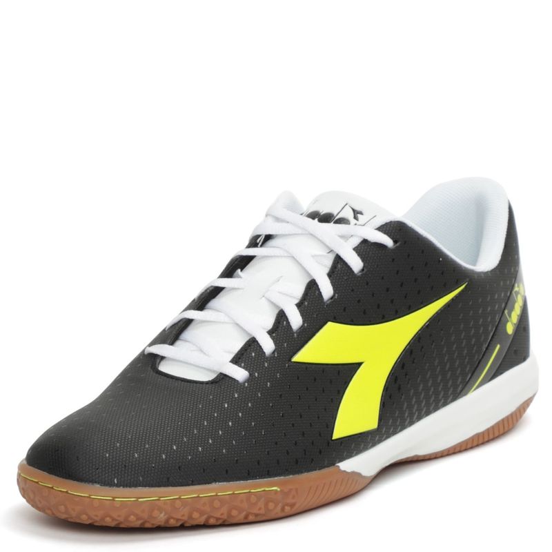 DIADORA - Guayos Diadora Para Cancha Sintética - Zapatilla De Fútbol Con Suela Lisa Y Sin Taches, Color Gris De Hombre Con Cordones