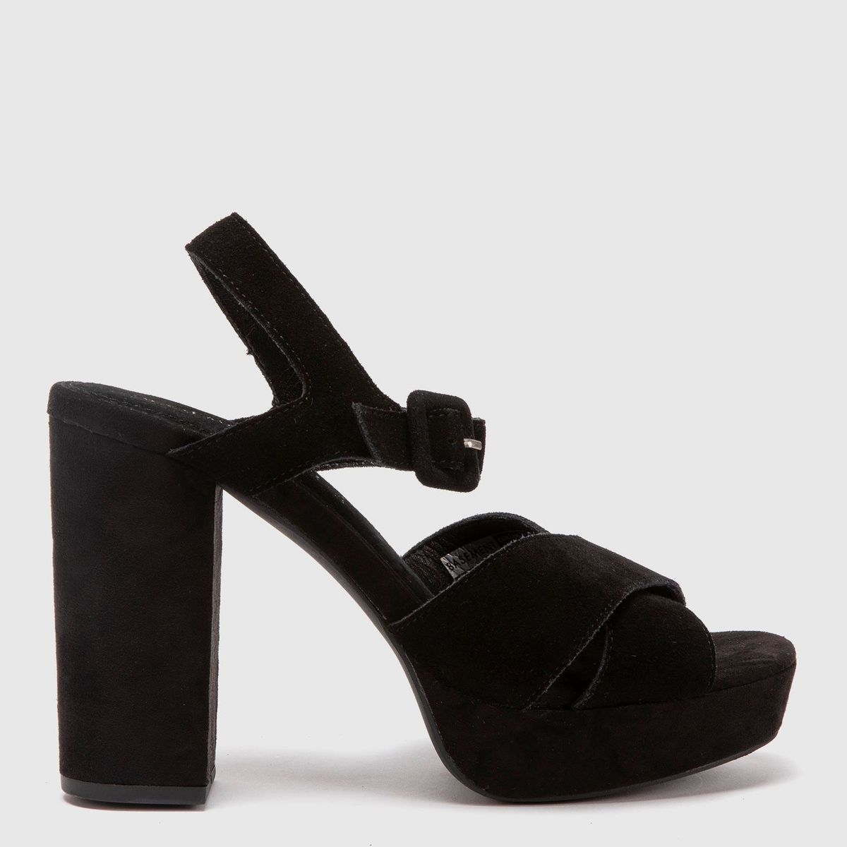 BASEMENT - Sandalias Para Mujer Con Tacón Alto Negras Basement