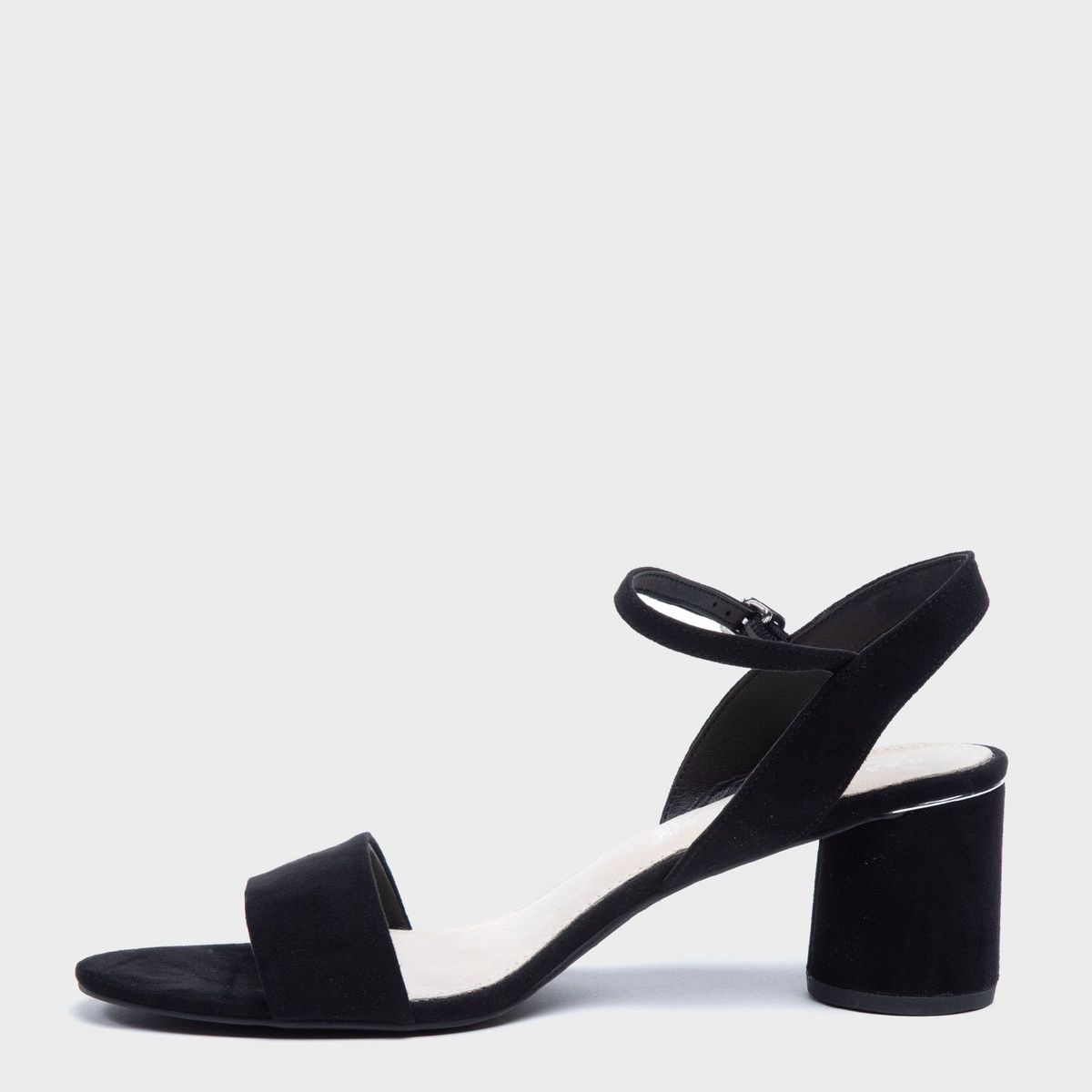 BASEMENT - Sandalias Para Mujer Con Tacón Bajo Negras Basement