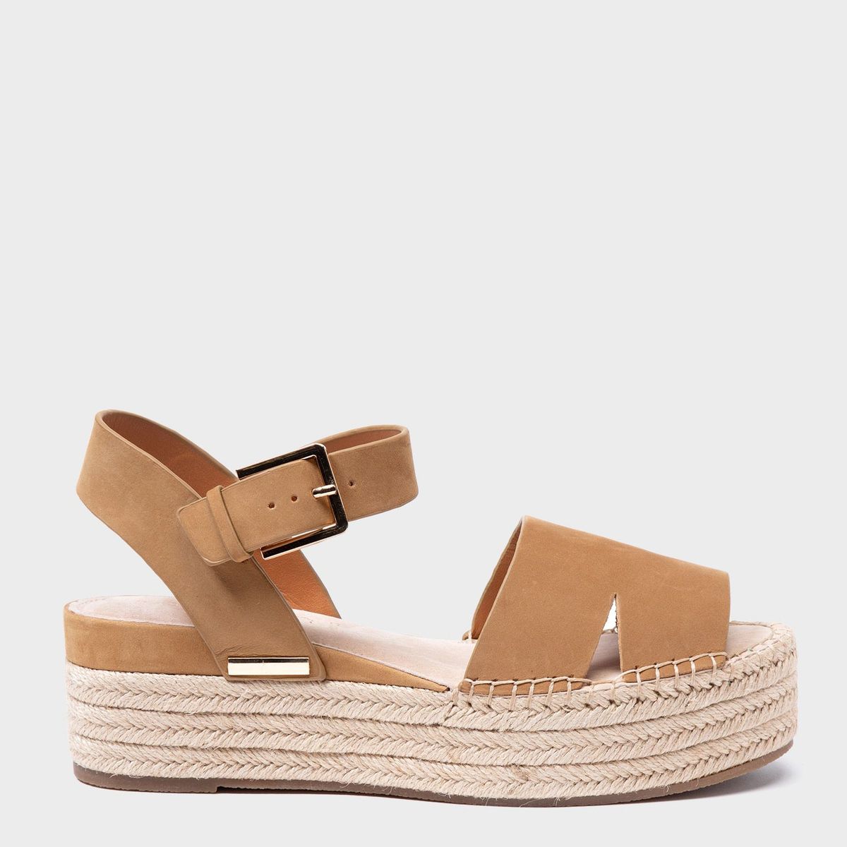 BASEMENT - Sandalias Para Mujer Con Tacón Bajo Cafés Basement