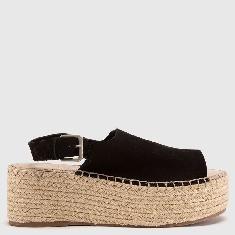 BASEMENT - Sandalias para Mujer con plataforma. Sandalias Basement negras de moda para mujer