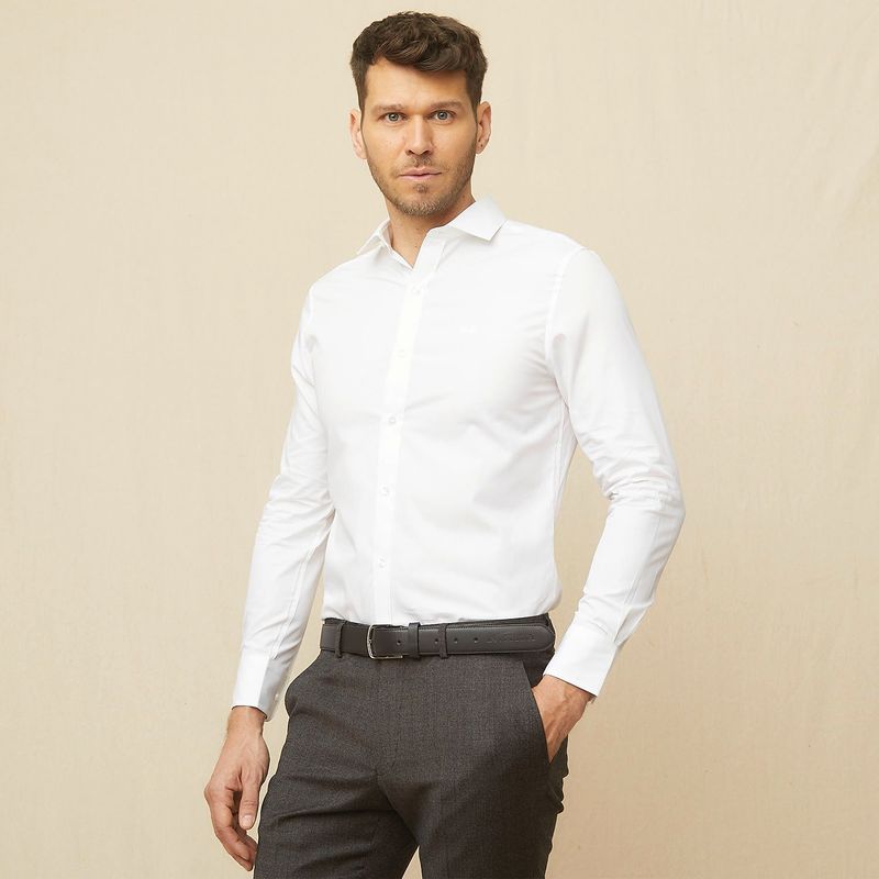 LA MARTINA - Camisa Hombre  Manga larga Slim de Algodón La Martina